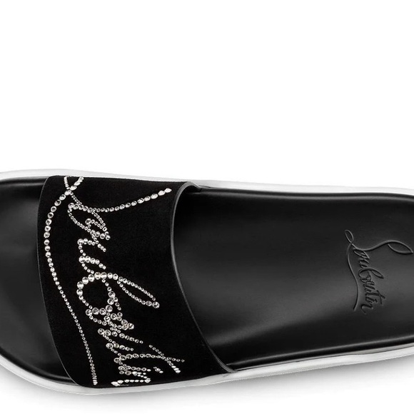 Bling Slides 🖤Louboutin 41 NWT - Picture 2 of 8